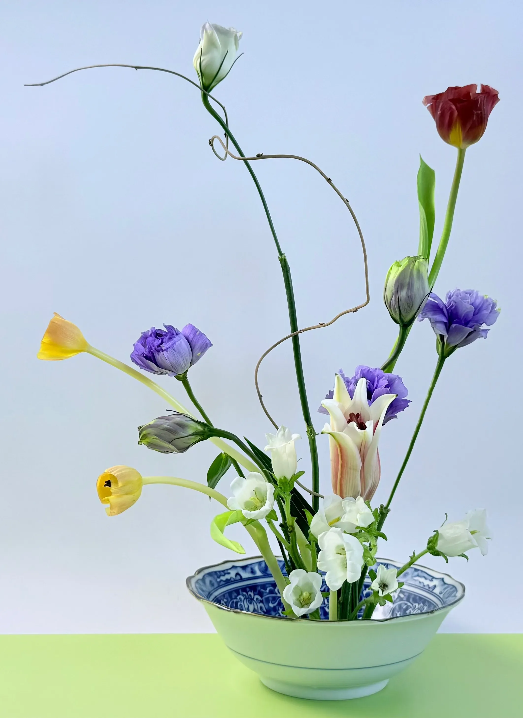 Vertical Garden ikebana arrangement