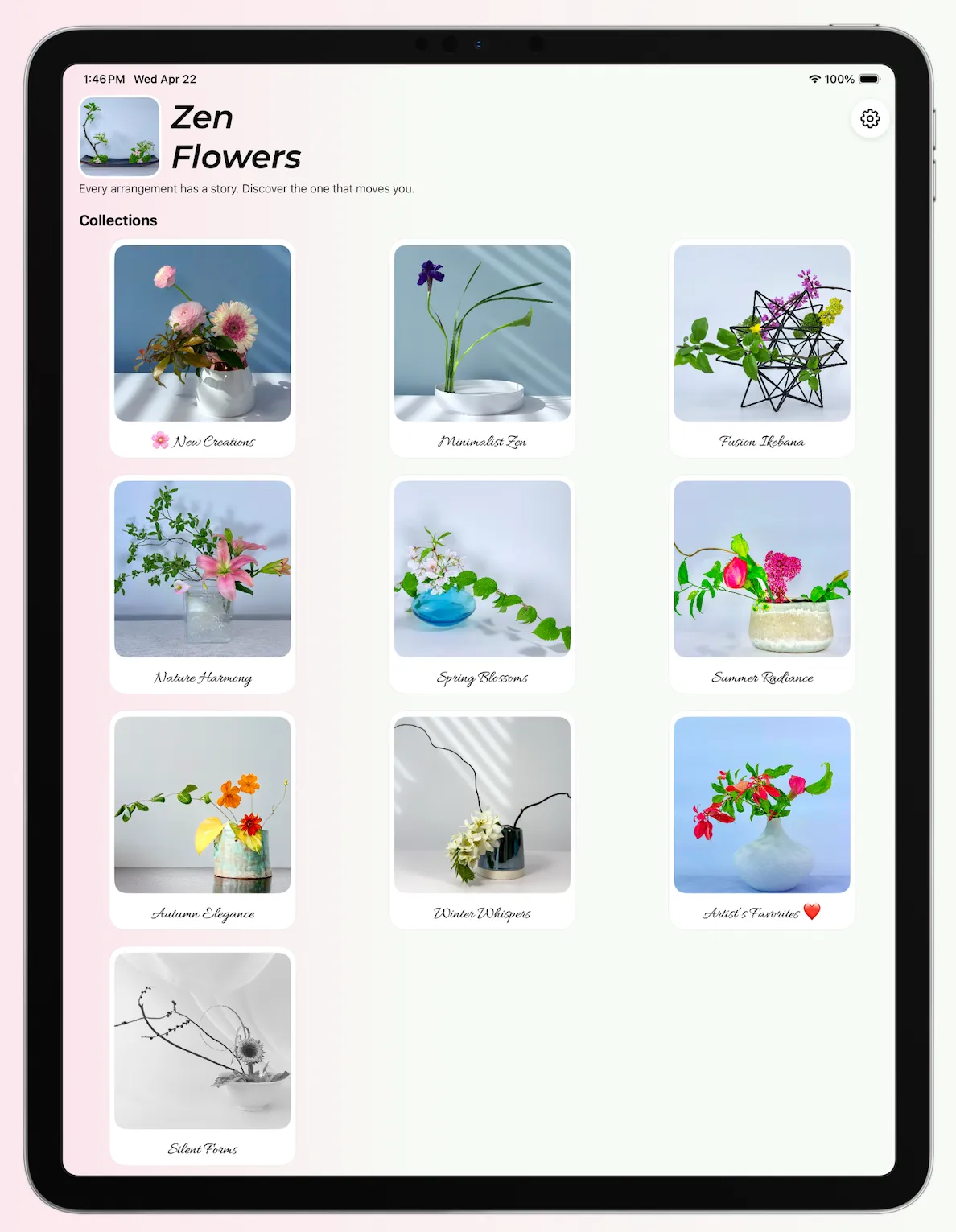 Zen Flowers on iPad